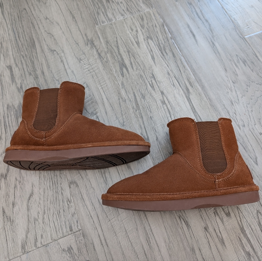 SoftMoc Smoc Suede Leather Slipper Booties - Picture 4 of 8